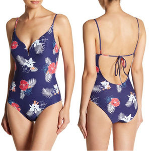 Onia Gloria Floral One-Piece Swimsuit Size L